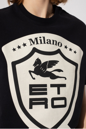 Tシャツ・カットソー ETRO Logo T-shirt ETRO ロゴ Tシャツ | ブルー | FARFETCH JP